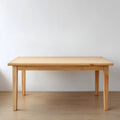Dining Table Solid Wood 180x90x75 cm - Natural Finish - Minimalist Design